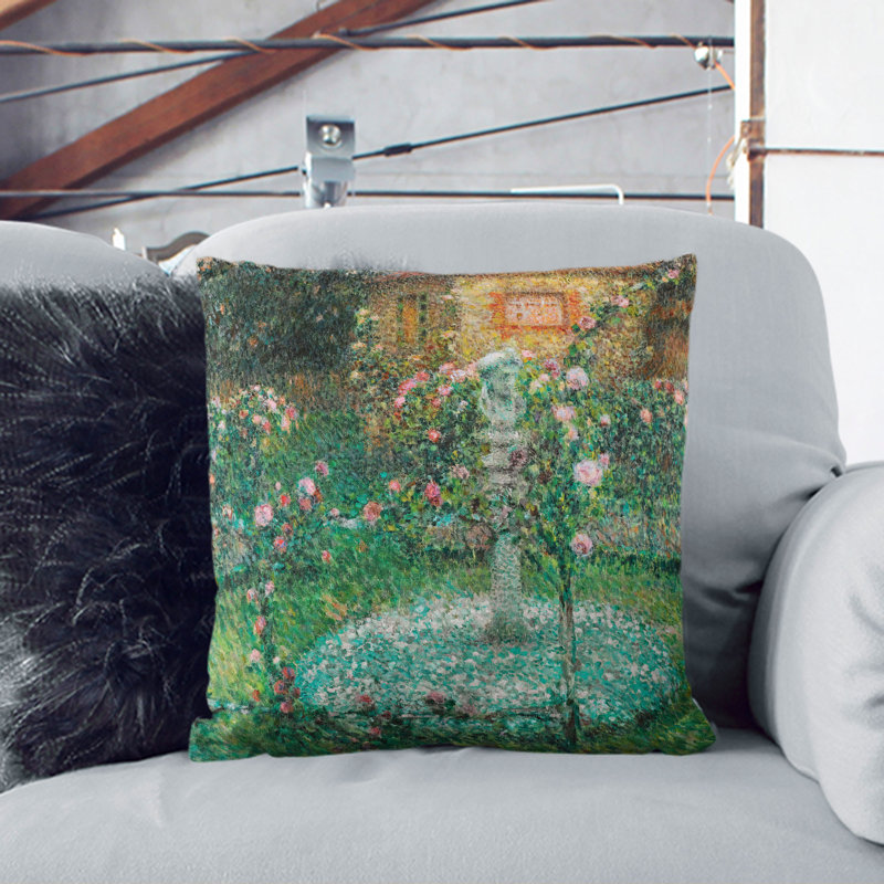 Square Cushion, Black, 55cm H x 55cm W x 20cm D