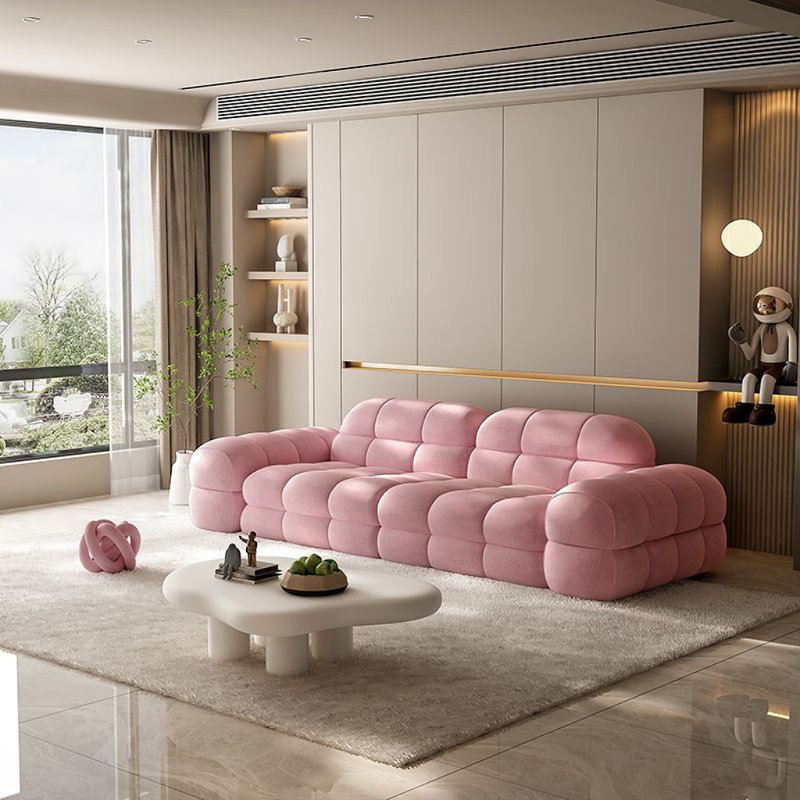 Canapé de luxe de style minimaliste, Rose