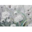 Hand -painted floral shimmer acrylic painting