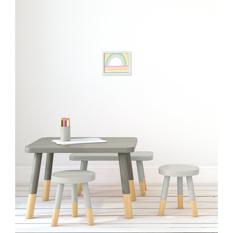 Décoration murale pour enfants, H 9 po x l 11 po x P 1,19 po, Encadré de boîte blanc