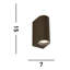 Amelia Powder Coated Finish 2 - Bulb 15cm H Outdoor Armed Sconce-491910825