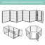 Heavy Duty 6 Panel Folding Metal Pet Playpen Dog Exercise Fence