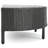 Half - Round Grey Coffee Table For Outdoor Use, 35.35" W, 18.04" D, 12.07" H, , No Build, 270 Lbs Weight Limit Table, Grey, Assembly, Bearing