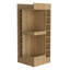Lamer Corner Bar Cabinet with Wine Rack and Open Shelf, -134880924