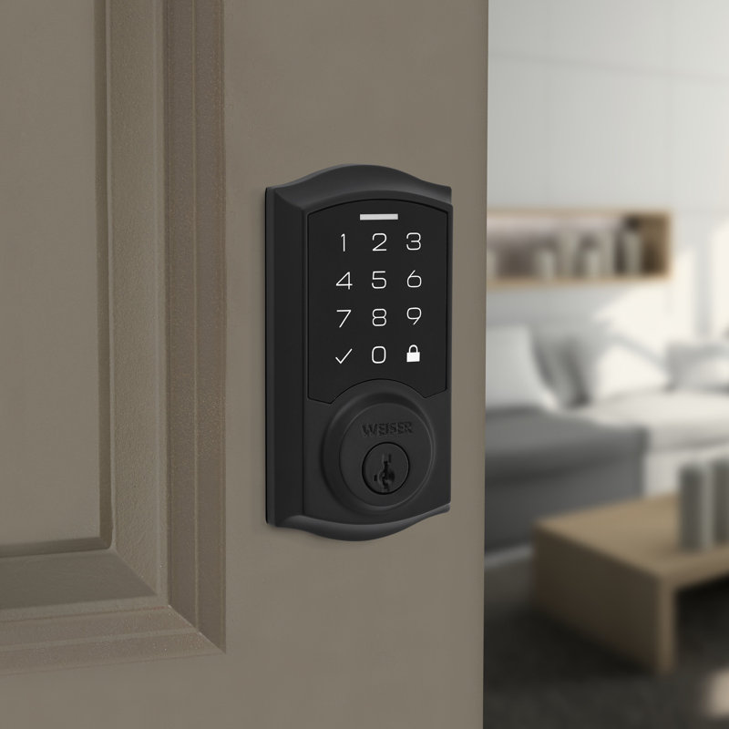 Traditional SmartCode Touchpad Electronic Deadbolt, Matte Black