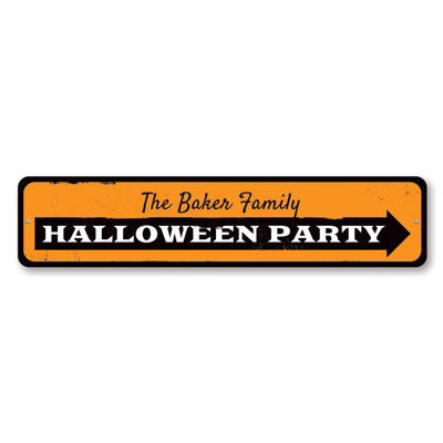 Halloween Party Custom Aluminum Sign