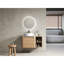 Meuble-lavabo de 91 cm (36 po) avec lavabo en céramique décorative, étagères de rangement et poignées inclinées de 114 cm (45 po) - Base en contreplaqué