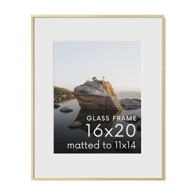 Cadre photo en métal avec verre
