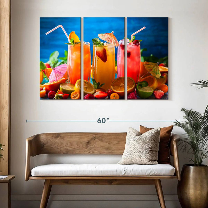 Yarlin jus de fruits d'été, H 32 po x l 50 po
