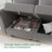 Tremee U-shaped Modular Sectional Sofa with Chaise-1532868426