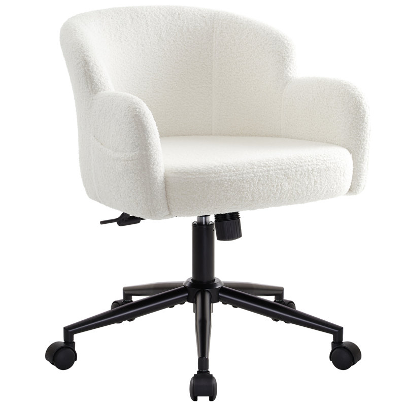 Upholstered Fabric Swivel Armchair