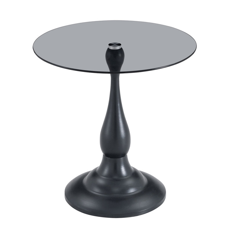 Table de bout haute 20,3 po, Grey, Black