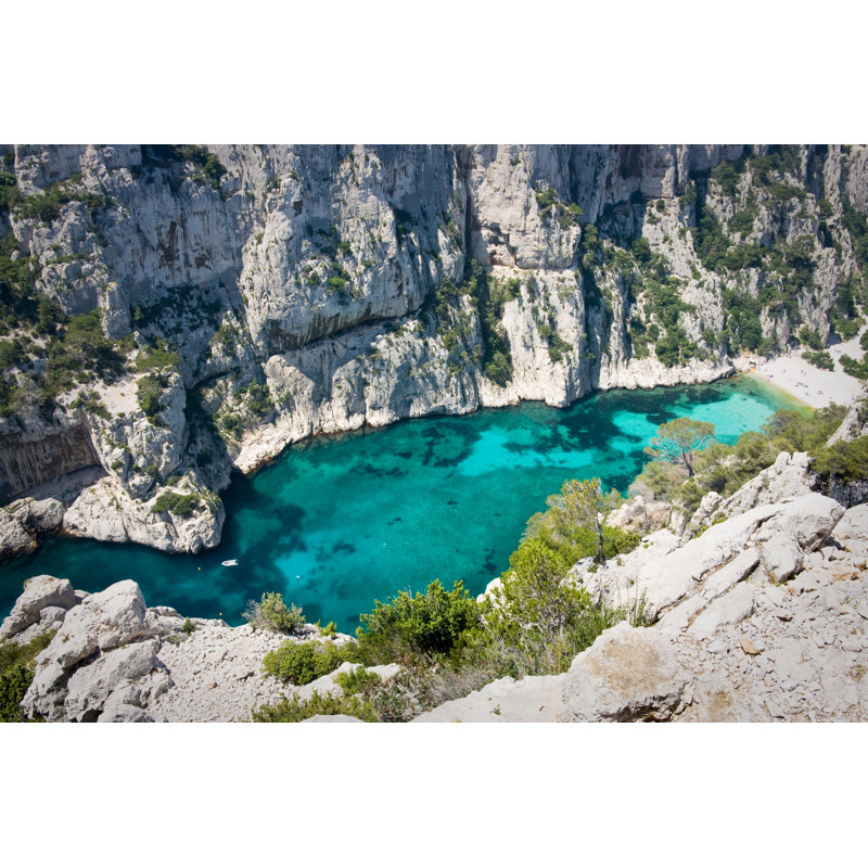 Les Calanques - Wrapped Canvas Print, 81cm H x 122cm W x 3.8cm D