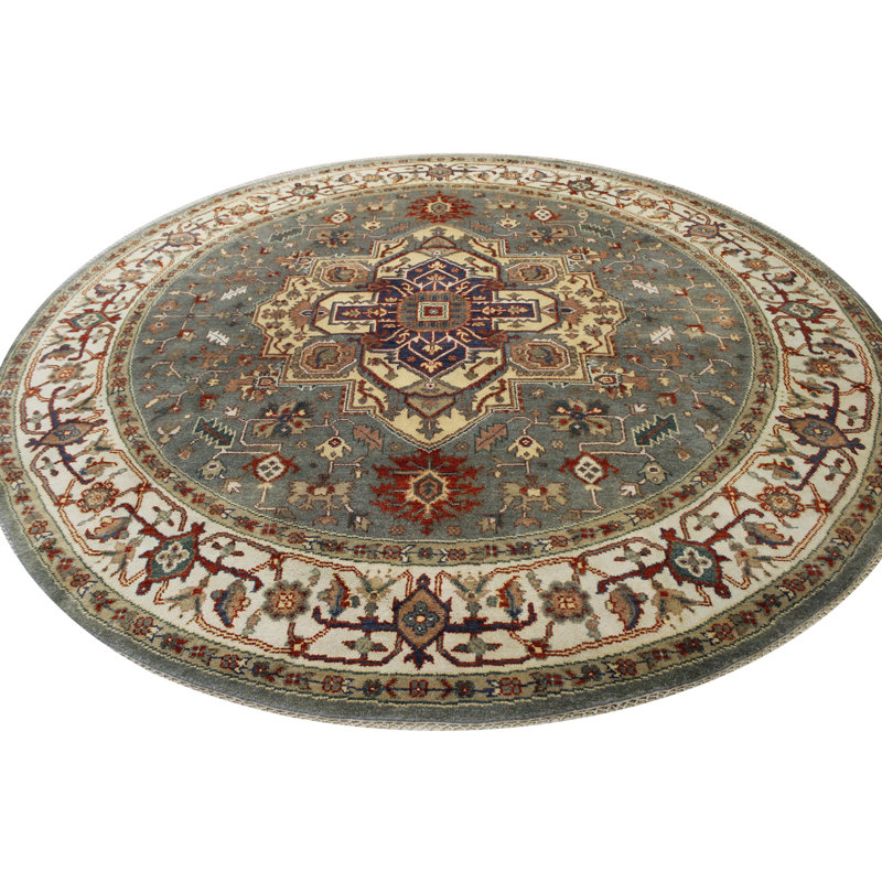Tapis unique vert 9,10 x 9,10 Sherri