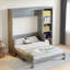 Lit escamotable avec bureau et tablettes Murphy-1352637428-1352637429