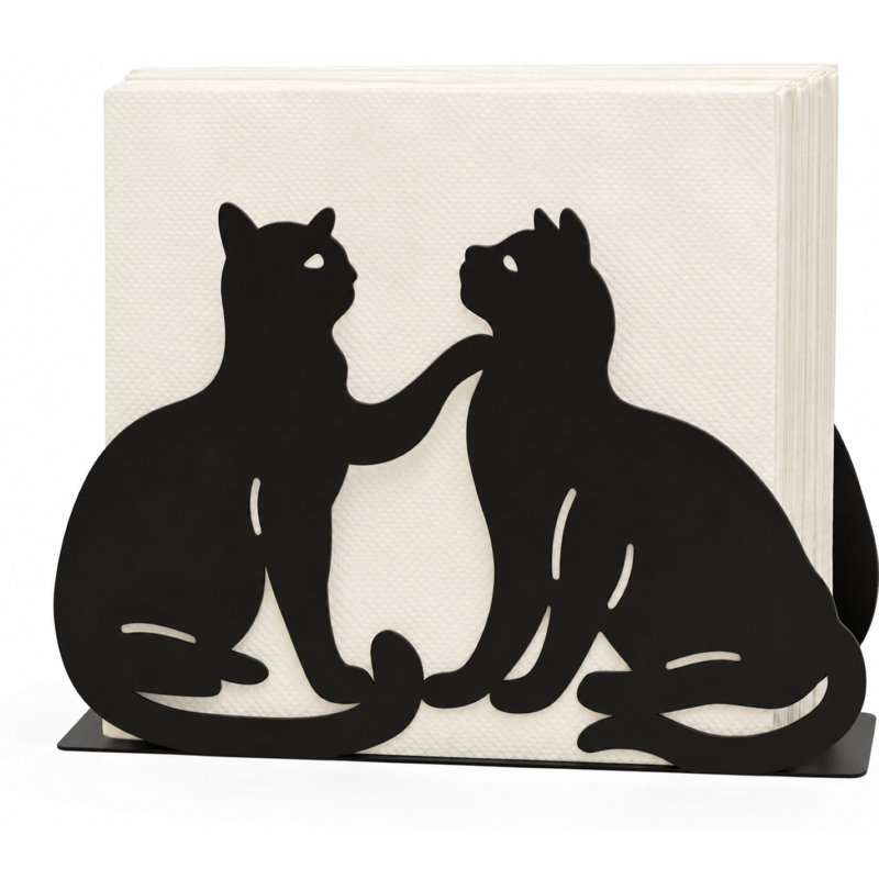 Porte-serviette pour chat, Noir