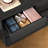 6 Drawer Dresser For Bedroom,  Modern Chest Of Drawers, Wood Closet Clothes Organizer For Bedroom, Hallway, Black-1840878241