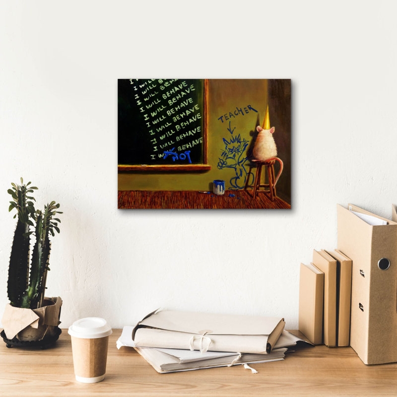 «Action Have Conséquences» par Lucia Heffernan, art mural sur toile, H 12 po x l 16 po x P 0,75 po