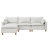 Modular L-Shape Sectional Sofa with Ottoman