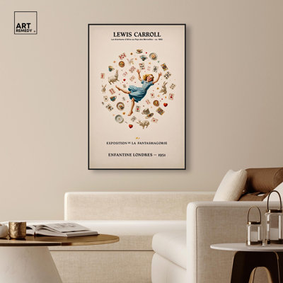 Carroll's Alice in Motion Canvas Art Collector Poster by Art Remedy