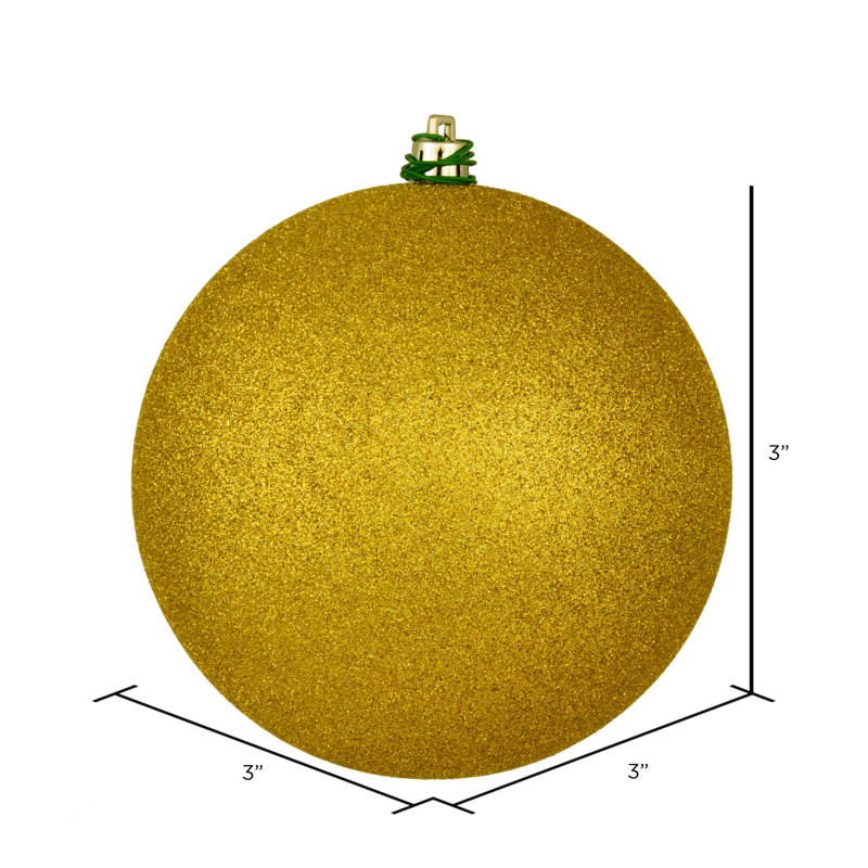 Babiole incassable, H 3 po x l 3 po x P 3 po, Médaillon doré scintillant