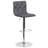 Niven Contemporary Button Tufted Adjustable Height Barstool with Chrome Base-45046387