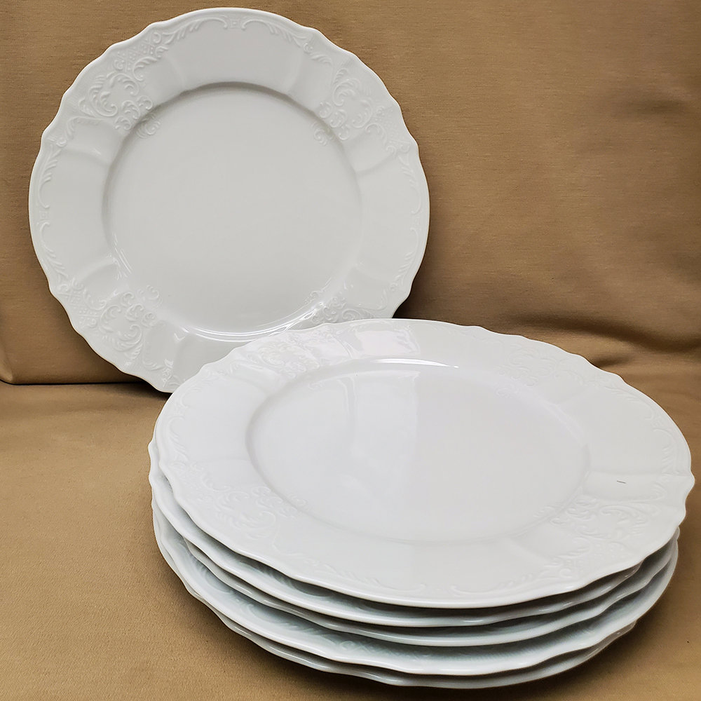 Series Blance 24 Piece Porcelain Plates Sets with 12 Soup Dinner