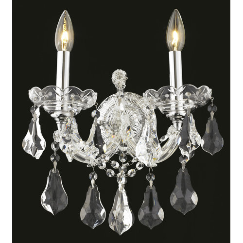 Crystal Wall Sconces You'll Love | Wayfair