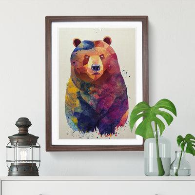 Bear Watercolour No.3 - Single Picture Frame Print