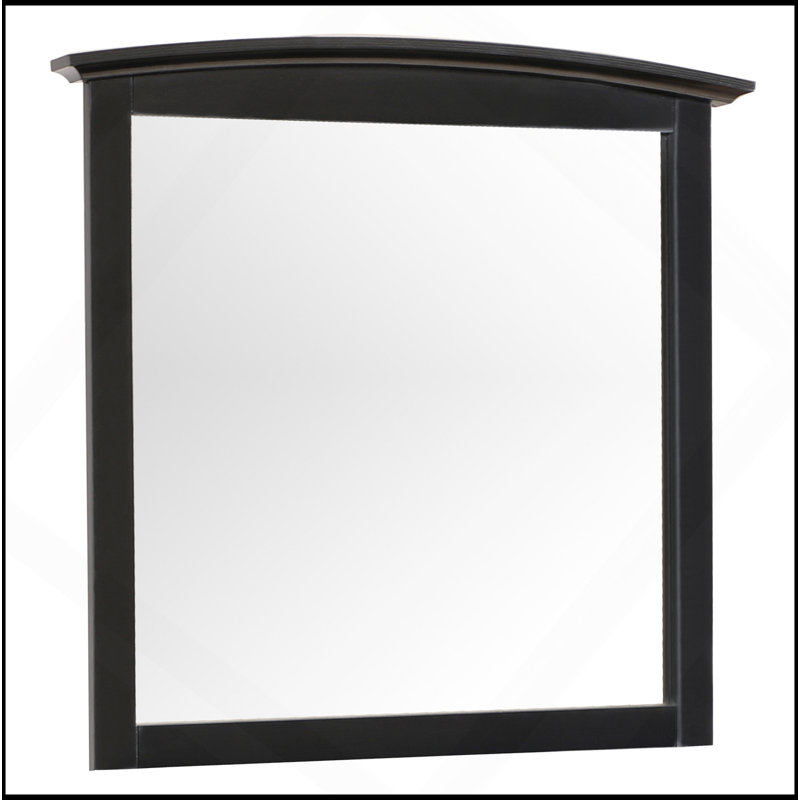 Miroir mural noir élégant et décontracté