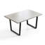 Dining Table Set, 110cm Grey MDF Table, 150kg Capacity, odern Space Saving Kitchen Table Set for Kitchen, Dining Room, Apartment