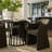 6 - Person Dining Table Sets With Extendable Table & 6 Upholstered Waterproof Chairs-1262904890