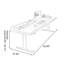 Bureaux rectangulaires en bois massif brun-1525300732