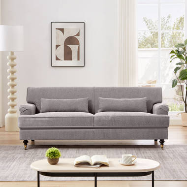 Azriah Charles of London Sofa Wade Logan Upholstery Color: Silver Gray