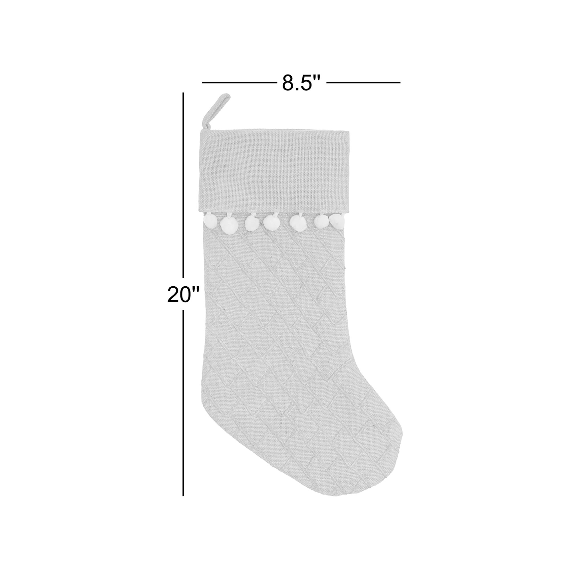 Burlap Textured Stocking