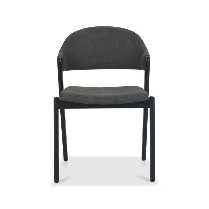 Kostka 49cm H Polyester Blend Upholstered Upholstered Back Side Chair, Grey