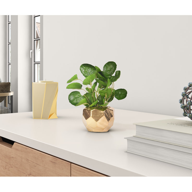 Faux Eucalyptus Plant in Ceramic Planter