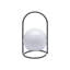 Gray Flameless Outdoor Lantern Circular Candle
