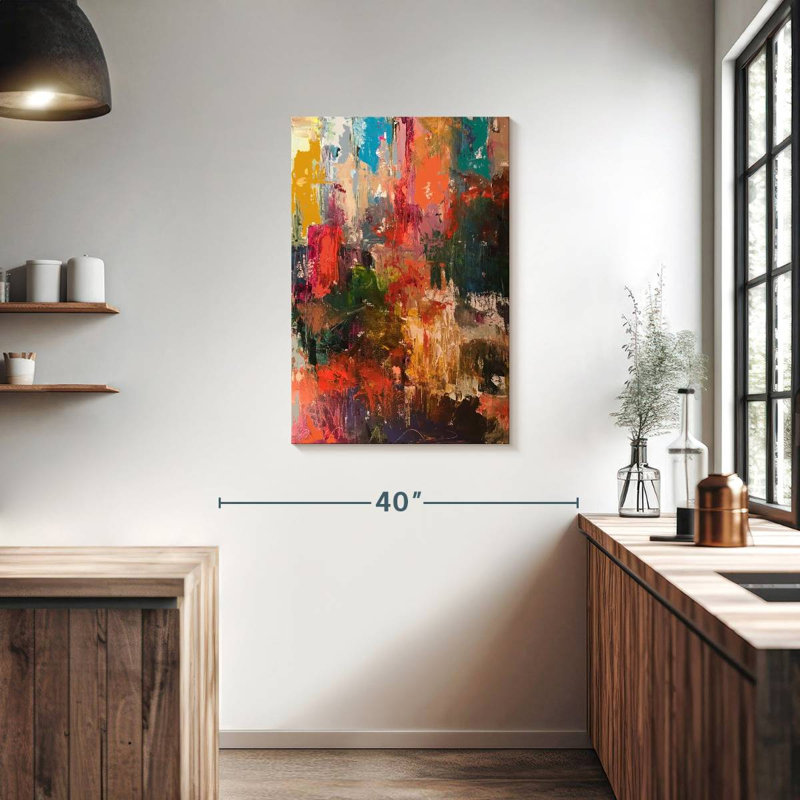 Avery Flowers Abstract, 36" H x 24" W