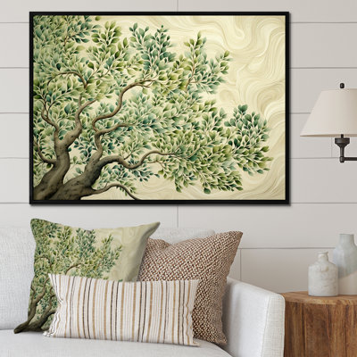 «Tree American Basswood Collage 1», art mural arbre