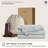 Bedsure Modern & Contemporary 100% Washed Linen Duvet Cover Set (Set of 3)-123119611-123119612