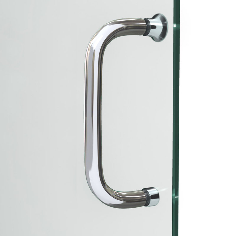 Infinity-Z 60" Oil Rubbed Bronze Frameless Shower Kit with Acrylic Base