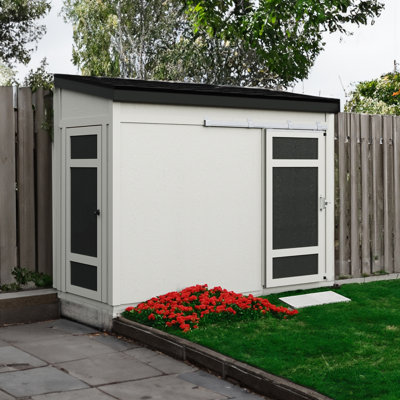 Cambria 10 ft. W x 4 ft. D Wood Lean-To Storage Shed