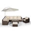 Yancey 5 Seater Rattan Corner Sofa Set