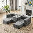 Compression Packed Modular Sofa Bed-864110464
