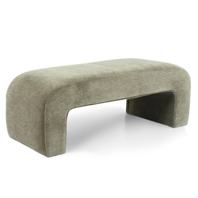 Ichika 47" Chenille Waterfall Bench