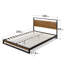 Baghdo Low profile Metal Bed Frame with Bamboo Headboard-763949832