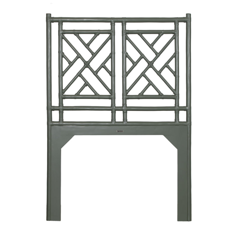 Tête de lit Chippendale à cadre ouvert, Lit jumeau extra long, Evergreen