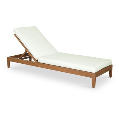 Chaise longue d'extérieur rembourrée en tissu résistant à l'eau Coles