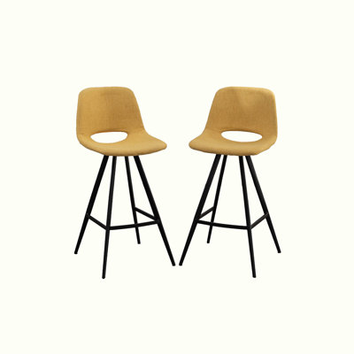 Counter Height Upholstered Barstools set of 2